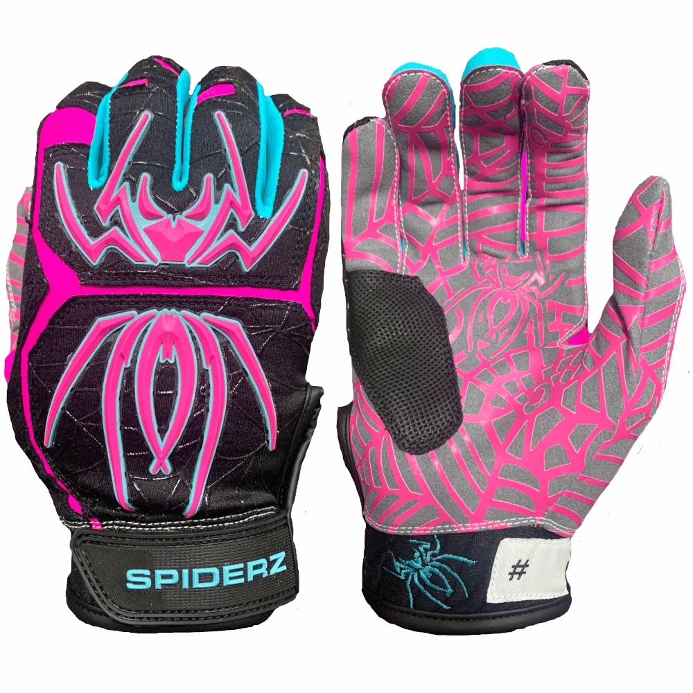 2023 Spiderz HYBRID Batting Gloves: Black Vice 1 2023 Spiderz HYBRID Batting Gloves: Black Vice