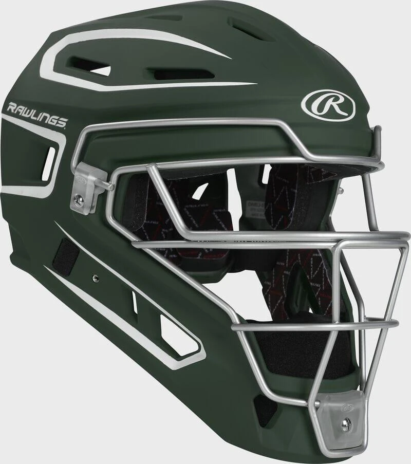 Rawlings Adult Dark Green/White VELO 2.0 Catcher's Gear Box Set: CSV2A-DG/W 2 Rawlings Adult Dark Green/White VELO 2.0 Catcher's Gear Box Set: CSV2A-DG/W - Image 2