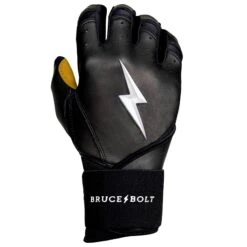 Bruce Bolt PREMIUM PRO Long Cuff Batting Gloves: Black -NEW ERA Store LC BLKG RIGHT