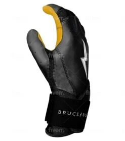 Bruce Bolt PREMIUM PRO Long Cuff Batting Gloves: Black -NEW ERA Store LC BLKG SIDE scaled