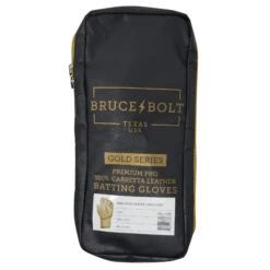 Bruce Bolt PREMIUM PRO Gold Series Batting Gloves: Long Cuff -NEW ERA Store LC GLD BAG