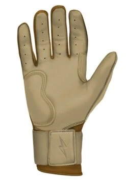 Bruce Bolt PREMIUM PRO Gold Series Batting Gloves: Long Cuff -NEW ERA Store LC GLD PALM