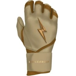 Bruce Bolt PREMIUM PRO Gold Series Batting Gloves: Long Cuff -NEW ERA Store LC GLD RIGHT