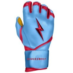 Bruce Bolt PREMIUM PRO BADER Series Long Cuff Batting Gloves: Baby Blue -NEW ERA Store LC HBB RIGHT