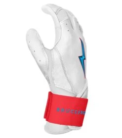Bruce Bolt PREMIUM PRO BRINSON Series Long Cuff Batting Gloves: White -NEW ERA Store LC LBW SIDE scaled