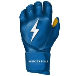 Bruce Bolt PREMIUM PRO Long Cuff Batting Gloves: Royal -NEW ERA Store LC ROYG LEFT