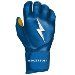 Bruce Bolt PREMIUM PRO Long Cuff Batting Gloves: Royal -NEW ERA Store LC ROYG RIGHT