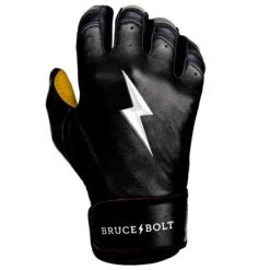 Bruce Bolt PREMIUM PRO Short Cuff Batting Gloves: Black -NEW ERA Store SC BLKG RIGHT