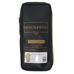 Bruce Bolt PREMIUM PRO Gold Series Batting Gloves: Short Cuff -NEW ERA Store SC GLD BAG