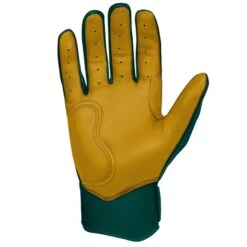 Bruce Bolt PREMIUM PRO Short Cuff Batting Gloves: GREEN -NEW ERA Store SC GRNG PALM