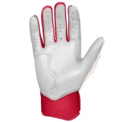 Bruce Bolt PREMIUM PRO BADER Series Short Cuff Batting Gloves: White 7 Bruce Bolt PREMIUM PRO BADER Series Short Cuff Batting Gloves: White -NEW ERA Store SC HBW PALM