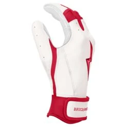 Bruce Bolt PREMIUM PRO BADER Series Short Cuff Batting Gloves: White 9 Bruce Bolt PREMIUM PRO BADER Series Short Cuff Batting Gloves: White -NEW ERA Store SC HBW SIDE scaled