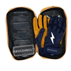 Bruce Bolt PREMIUM PRO Short Cuff Batting Gloves: Navy -NEW ERA Store SC NVYG BAG2
