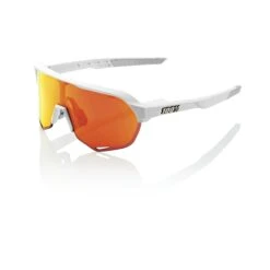 NEW ERA Store 7 100% S2 Sunglasses Soft Tact Off White - HiPER Red Multilayer Mirror Lens