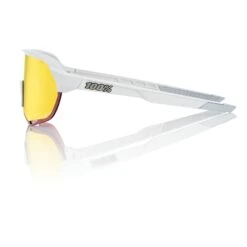 100% S2 Sunglasses Soft Tact Off White - HiPER Red Multilayer Mirror Lens -NEW ERA Store SP21 S2 60006 00007 PROFILE