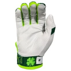 2023 Spiderz Ltd Ed "Lucky" ENDITE Batting Gloves: Dark Green/Kelly Green/White -NEW ERA Store Spiderz Lucky Batting Gloves 2