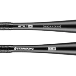 2022 StringKing Metal 2 PRO (-3) BBCOR Baseball Bat -NEW ERA Store StringKing Metal 2 Pro BBCOR 33 Inch 30 Ounce Baseball Bat Close Up base 2x