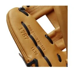 2023 Wilson A2K 1787 11.75" Infield Baseball Glove: WBW1008911175 -NEW ERA Store WBW100891 6 2023 A2K IF 1787 1175 VintageTan Black.png.cq5dam.web .1200.1200