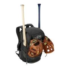 Wilson A2000 Players Backpack Bat Bag: WTA2000 -NEW ERA Store WTA20BPBL 8 Wilson A2000 Backpack Black Silver Front wBats Gloves.png.cq5dam.web .1200.1200