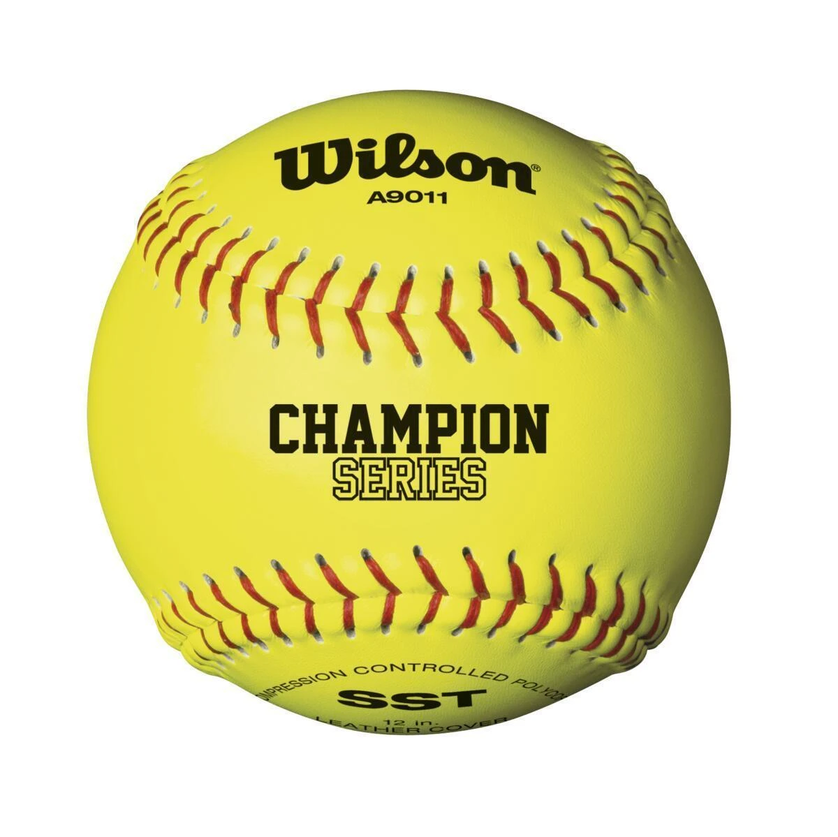 Wilson 12" NFHS Leather Polycore Fastpitch Softballs (Dozen): WTA9011BSST 1 Wilson 12" NFHS Leather Polycore Fastpitch Softballs (Dozen): WTA9011BSST