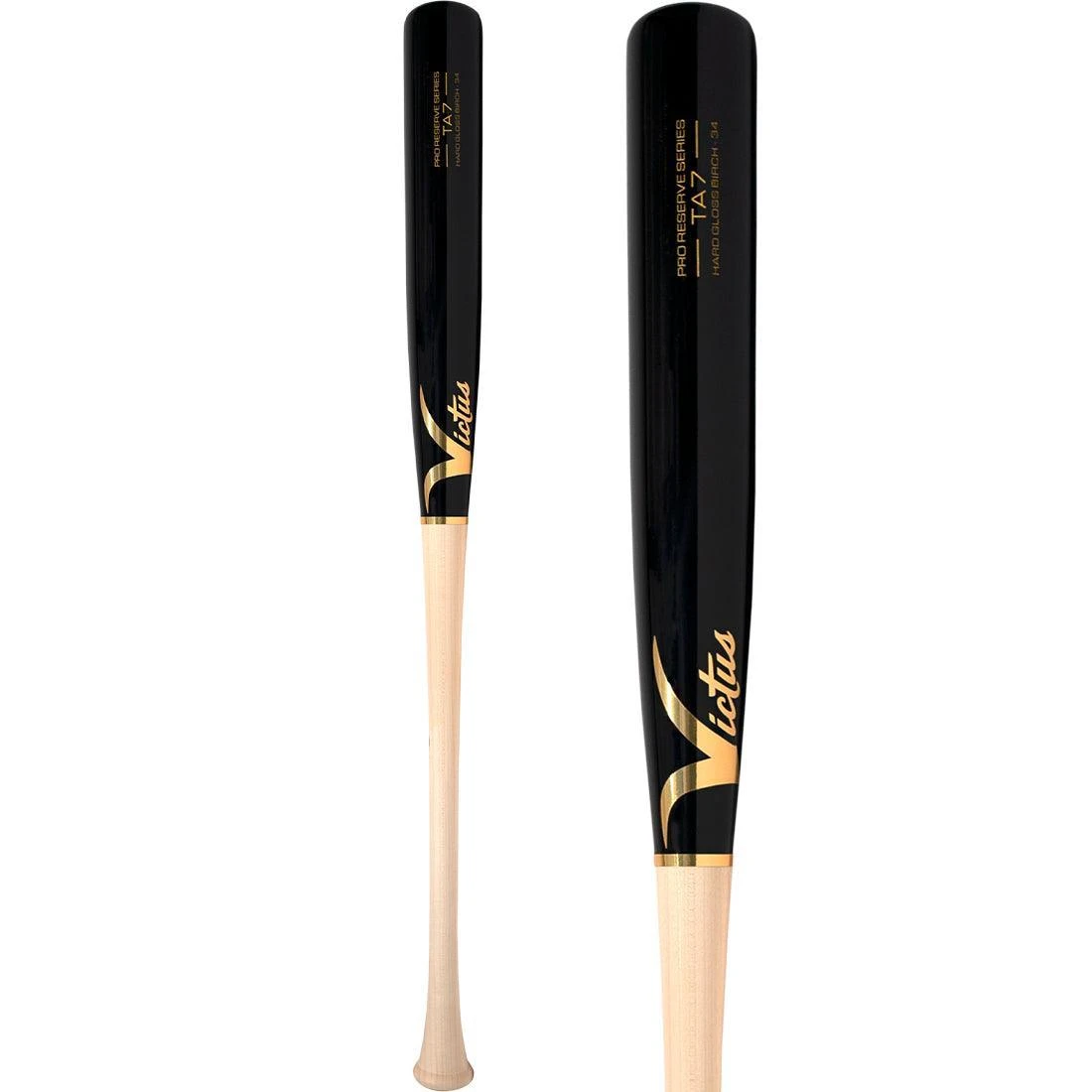 Victus Pro Reserve Tim Anderson TA7 Birch Wood Baseball Bat: VRWBTA7-NT/BK 1 Victus Pro Reserve Tim Anderson TA7 Birch Wood Baseball Bat: VRWBTA7-NT/BK