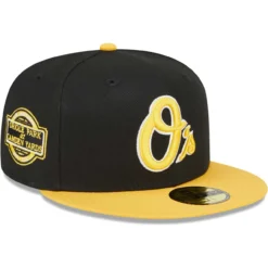Men's Baltimore Orioles New Era Black/Gold 59FIFTY Fitted Hat