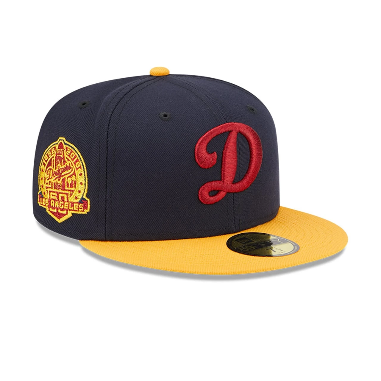 Men's Los Angeles Dodgers New Era Navy/Gold 60th Anniversary Primary Logo 59FIFTY Fitted Hat 1 Men's Los Angeles Dodgers New Era Navy/Gold 60th Anniversary Primary Logo 59FIFTY Fitted Hat
