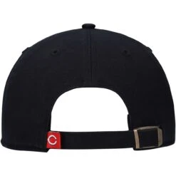 Men's Cincinnati Reds '47 Black 1913 Logo Cooperstown Collection Clean Up Adjustable Hat -NEW ERA Store mens 47 black cincinnati reds 1913 logo cooperstown collection clean up adjustable hat pi3872000 altimages ff 3872983 ce935ce87c802a7f7ff6alt4 full