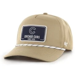 Men's Chicago Cubs '47 Khaki Oxford Tech Hitch Snapback Hat