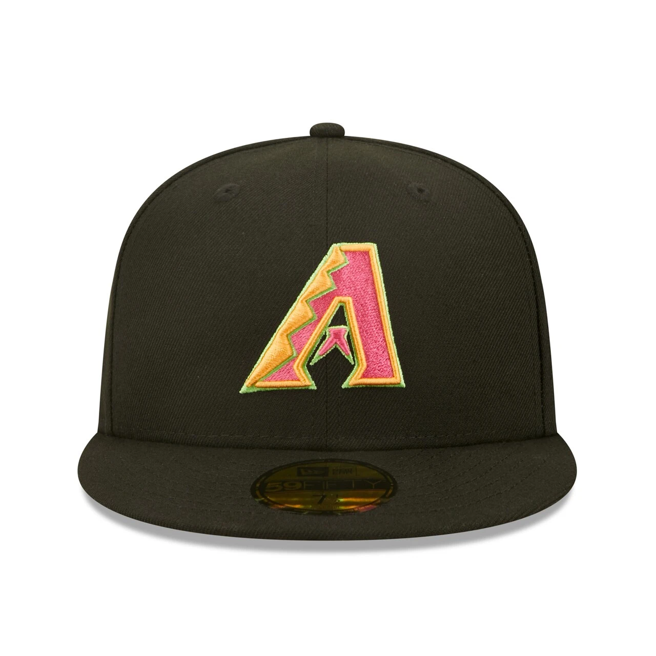 Men's Arizona Diamondbacks New Era Black Summer Sherbet 59FIFTY Fitted Hat 2 Men's Arizona Diamondbacks New Era Black Summer Sherbet 59FIFTY Fitted Hat - Image 2