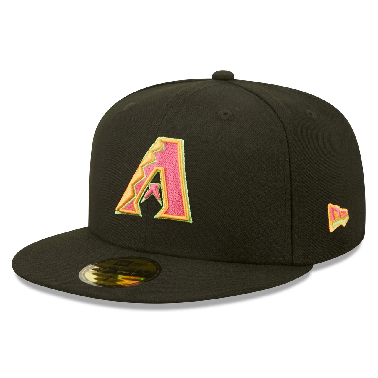 Men's Arizona Diamondbacks New Era Black Summer Sherbet 59FIFTY Fitted Hat 3 Men's Arizona Diamondbacks New Era Black Summer Sherbet 59FIFTY Fitted Hat - Image 3