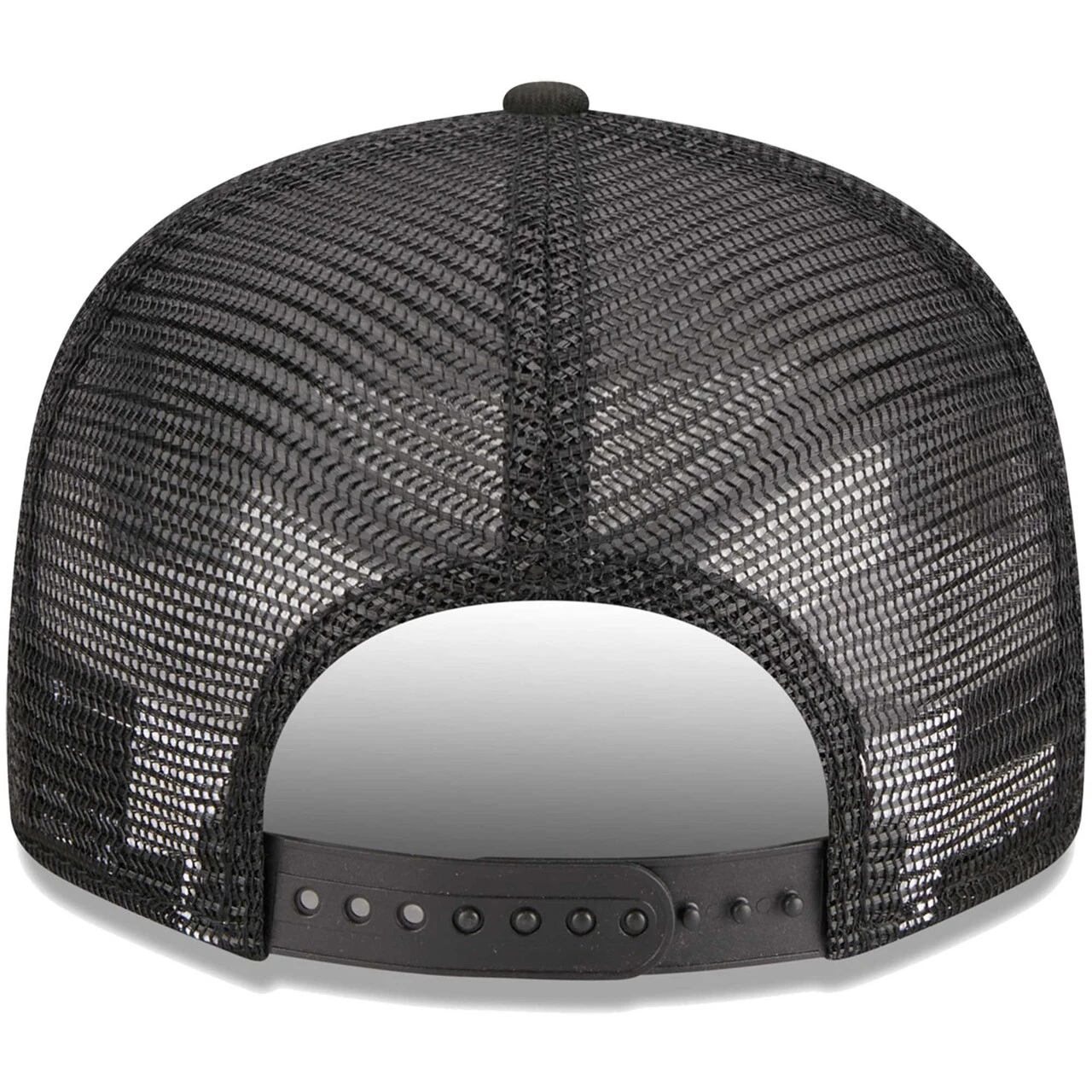 Men's Atlanta Braves New Era Black Scratch Squared Trucker 9FIFTY Snapback Hat 4 Men's Atlanta Braves New Era Black Scratch Squared Trucker 9FIFTY Snapback Hat - Image 4