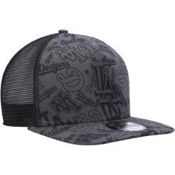 Men's Los Angeles Dodgers New Era Black Repeat A-Frame 9FIFTY Trucker Snapback Hat -NEW ERA Store mens new era black los angeles dodgers repeat a frame 9fifty trucker snapback hat ss5 p 4961077pv 3u yhl9a54vgpik8q5zcvogv tplnjsrdut8xofmhnueb