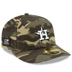 NEW ERA Store 31 Men's Houston Astros New Era Camo 2021 Armed Forces Day On-Field Low Profile 59FIFTY Fitted Hat