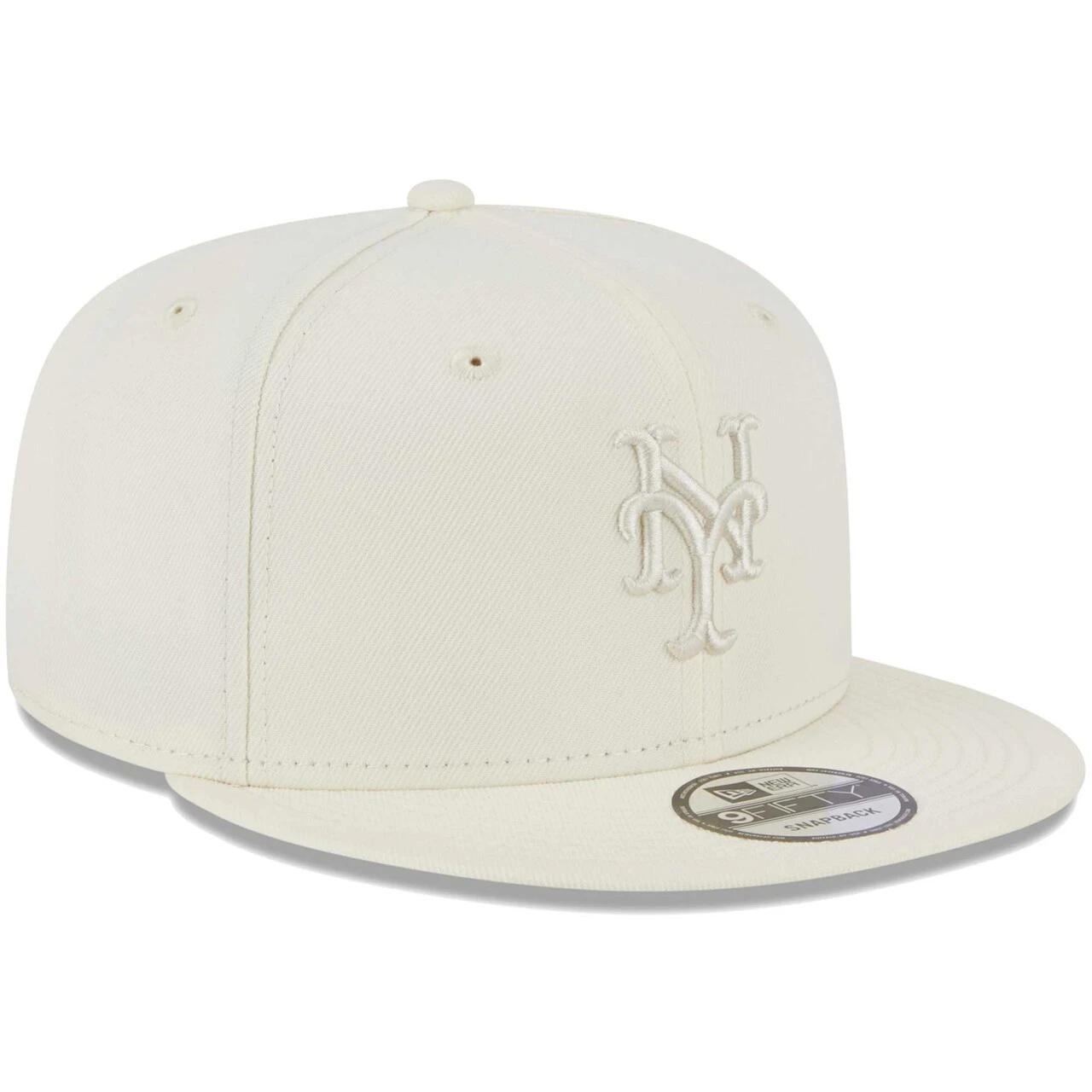 Men's New York Mets New Era Cream Spring Color Basic 9FIFTY Snapback Hat 3 Men's New York Mets New Era Cream Spring Color Basic 9FIFTY Snapback Hat - Image 3
