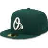 Men's Baltimore Orioles New Era Green White Logo 59FIFTY Fitted Hat