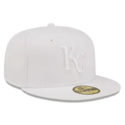 Men's Kansas City Royals New Era White On White 59FIFTY Fitted Hat -NEW ERA Store mens new era kansas city royals white on white 59fifty fitted hat pi4731000 altimages ff 4731065 4feebcdac14fcb330d8aalt3 full