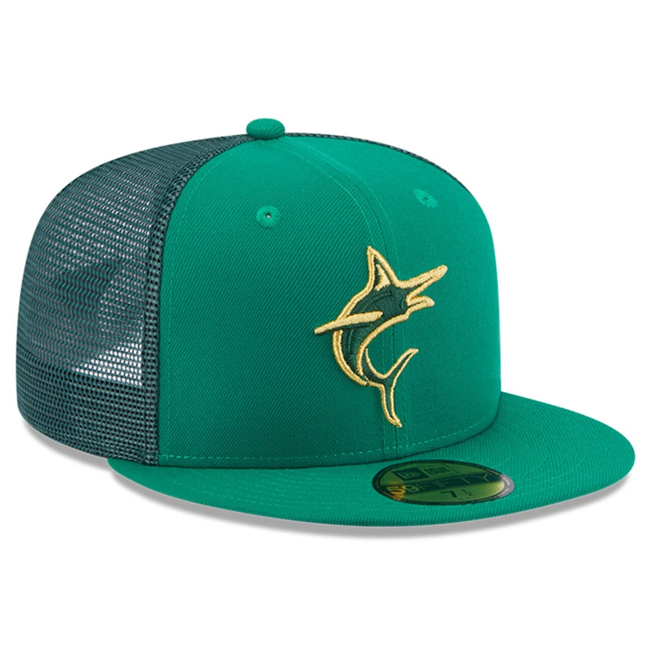 Men's Miami Marlins New Era Kelly Green 2023 St. Patrick's Day 59FIFTY Fitted Hat 3 Men's Miami Marlins New Era Kelly Green 2023 St. Patrick's Day 59FIFTY Fitted Hat - Image 3