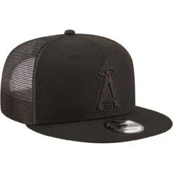 Men's Los Angeles Angels New Era Blackout Trucker 9FIFTY Snapback Hat 6 Men's Los Angeles Angels New Era Blackout Trucker 9FIFTY Snapback Hat -NEW ERA Store mens new era los angeles angels blackout trucker 9fifty snapback hat pi4416000 altimages ff 4416120 d5f2f93f28238a18160falt3 full