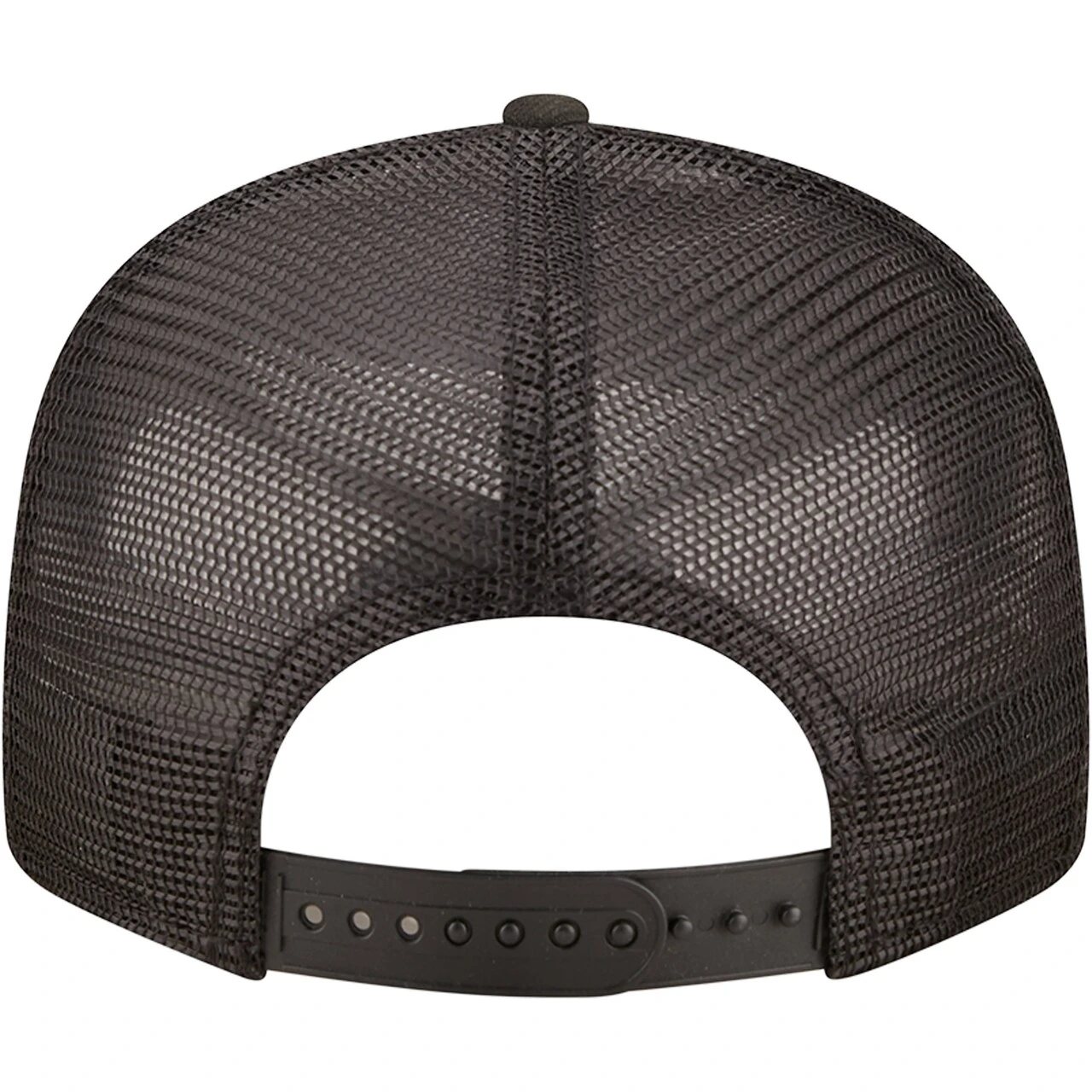 Men's Los Angeles Angels New Era Blackout Trucker 9FIFTY Snapback Hat 4 Men's Los Angeles Angels New Era Blackout Trucker 9FIFTY Snapback Hat - Image 4