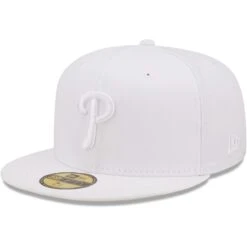 Men's Philadelphia Phillies New Era White On White 59FIFTY Fitted Hat