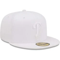 Men's Philadelphia Phillies New Era White On White 59FIFTY Fitted Hat -NEW ERA Store mens new era philadelphia phillies white on white 59fifty fitted hat pi4731000 altimages ff 4731063 7f49896ae1c0526aec6calt3 full