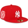 Men's New York Yankees New Era Red Sidepatch 59FIFTY Fitted Hat
