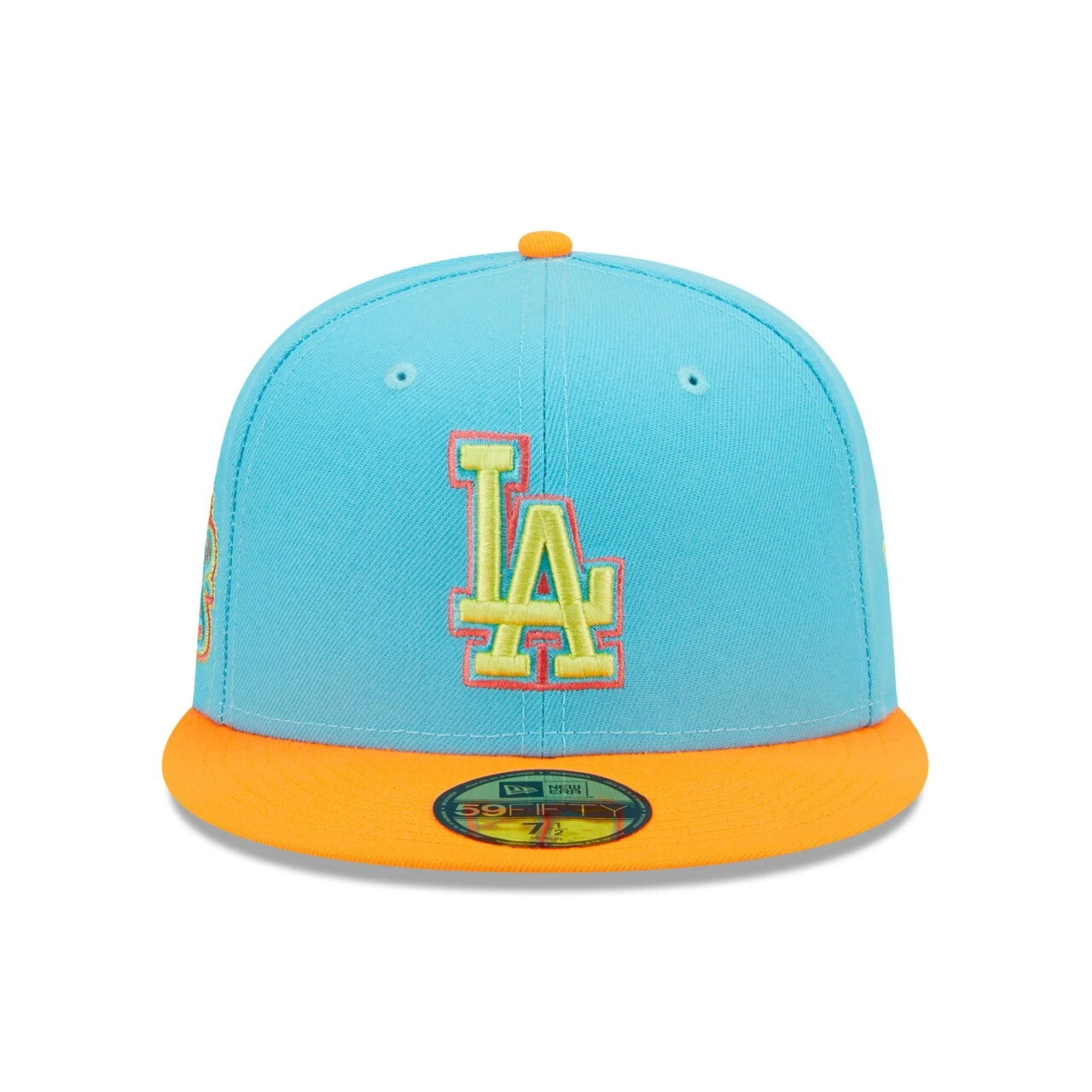 Men's Los Angeles Dodgers New Era Blue/Orange 1978 World Series Vice Highlighter 59FIFTY Fitted Hat 2 Men's Los Angeles Dodgers New Era Blue/Orange 1978 World Series Vice Highlighter 59FIFTY Fitted Hat - Image 2