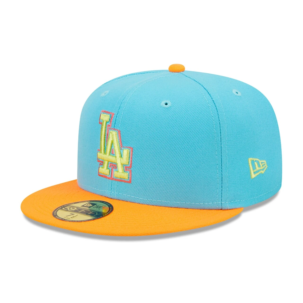 Men's Los Angeles Dodgers New Era Blue/Orange 1978 World Series Vice Highlighter 59FIFTY Fitted Hat 3 Men's Los Angeles Dodgers New Era Blue/Orange 1978 World Series Vice Highlighter 59FIFTY Fitted Hat - Image 3