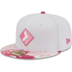 NEW ERA Store 33 Men's Chicago White Sox New Era White/Pink Flamingo 59FIFTY Fitted Hat