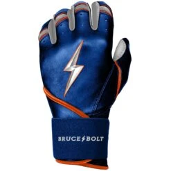 Bruce Bolt PREMIUM PRO NIMMO Long Cuff Batting Gloves: Mets Blue -NEW ERA Store premium pro nimmo series long cuff batting gloves blue gloves brucebolt 261498