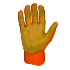 Bruce Bolt PREMIUM PRO Short Cuff Batting Gloves: Orange -NEW ERA Store premium pro short cuff batting gloves orange brucebolt 164912