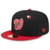 Men's Washington Nationals New Era Black/Red Heart Eyes 59FIFTY Fitted Hat
