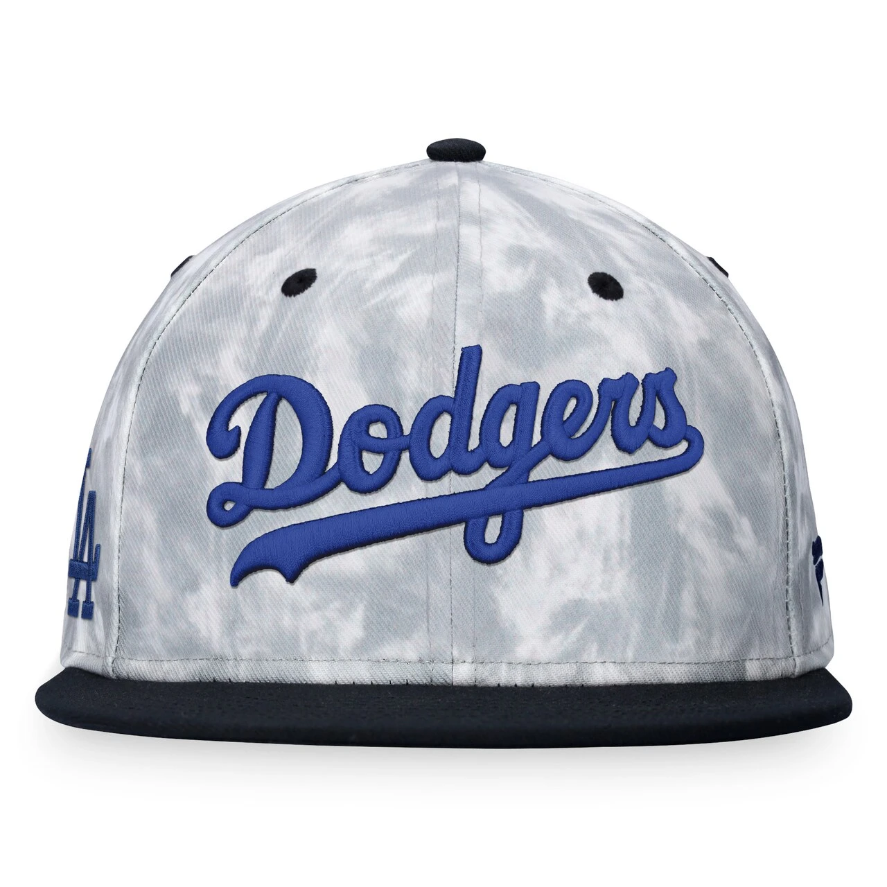 Men's Los Angeles Dodgers Fanatics Branded Black/White Smoke Dye Fitted Hat 2 Men's Los Angeles Dodgers Fanatics Branded Black/White Smoke Dye Fitted Hat - Image 2